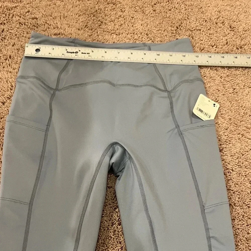 NWT new FREE PEOPLE sock it to me leggings SMALL blue white knit sweater bottoms - Picture 13 of 16